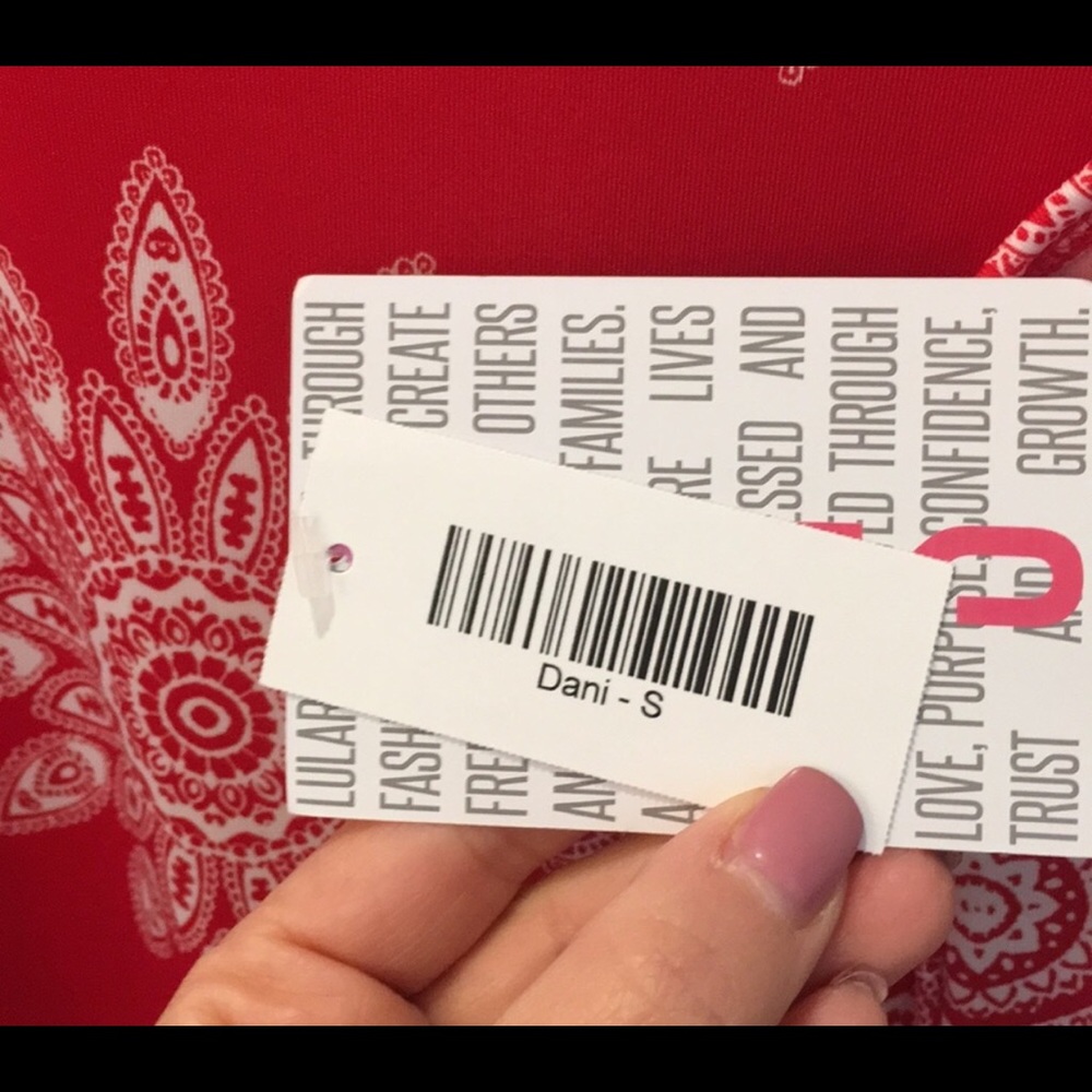 Long Red and white mandala design dress